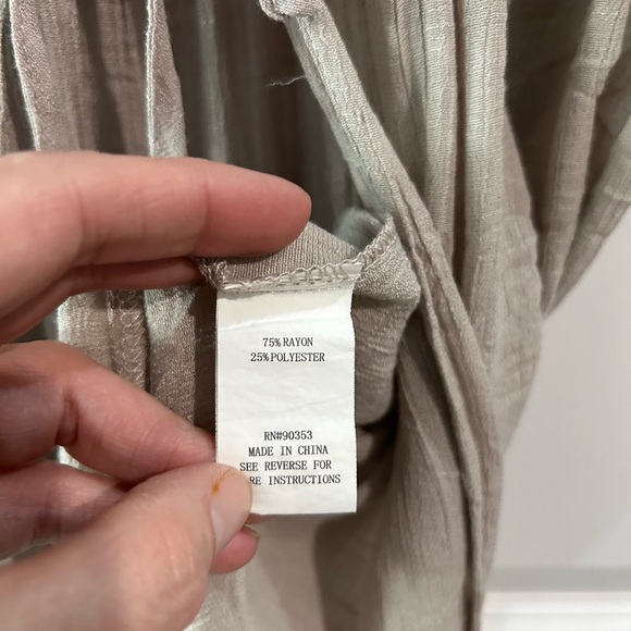 Rebellion Again Embroidered Lace Cardigan Sz M Lightweight Maxi Duster Boho Y2K - Picture 10 of 11